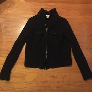 J Crew Wool Zip Up Jacket